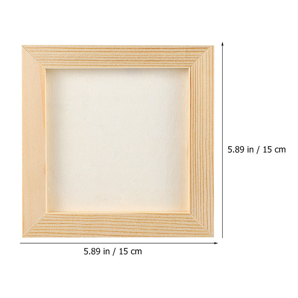 6 Buah Bingkai Foto Kayu Solid - Art And Craft For Nursery ulasan dan harga