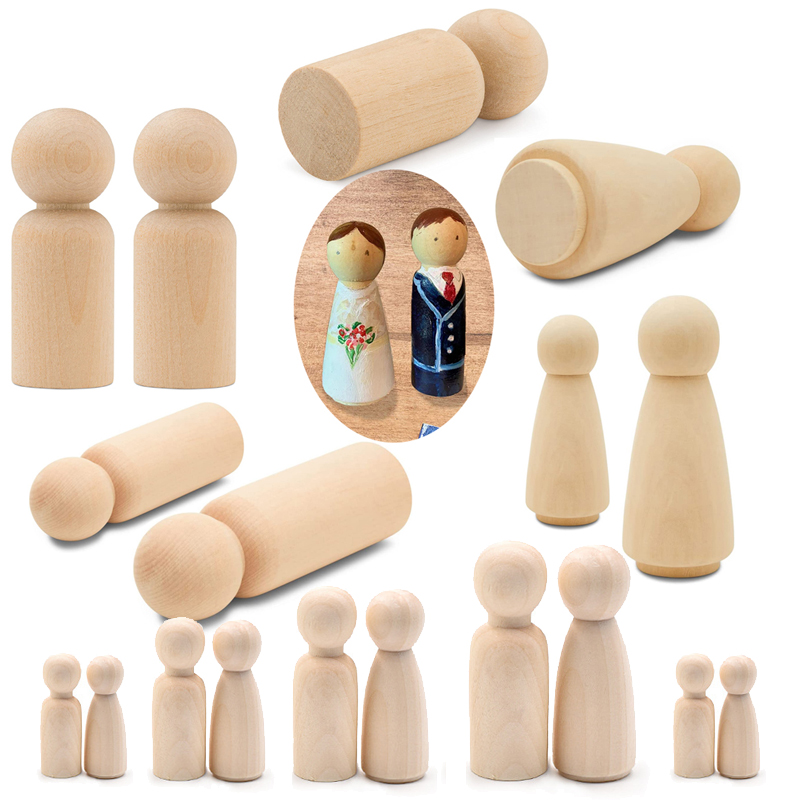 5 Buah Boneka Kayu Peg Tanpa F - Art And Craft For Nursery ulasan dan harga