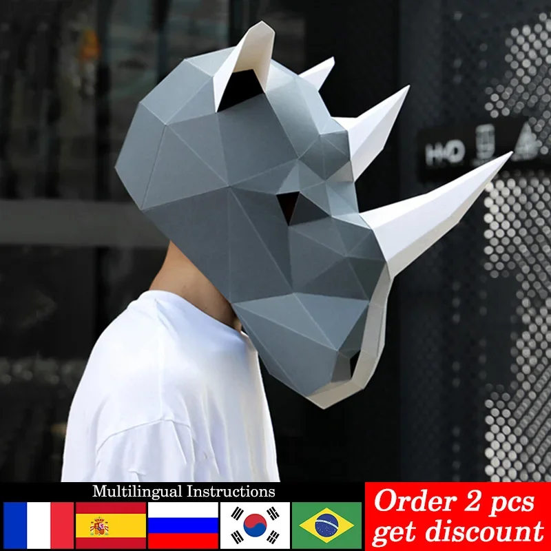 Model Kertas Masker Kepala Dew - Art Craft Cardboard ulasan dan harga