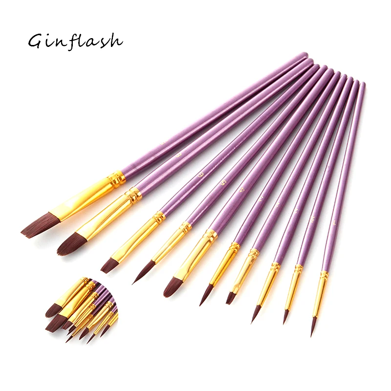 Ginflash 6/10 buah set cat air - Gouache Paint Set ulasan dan harga
