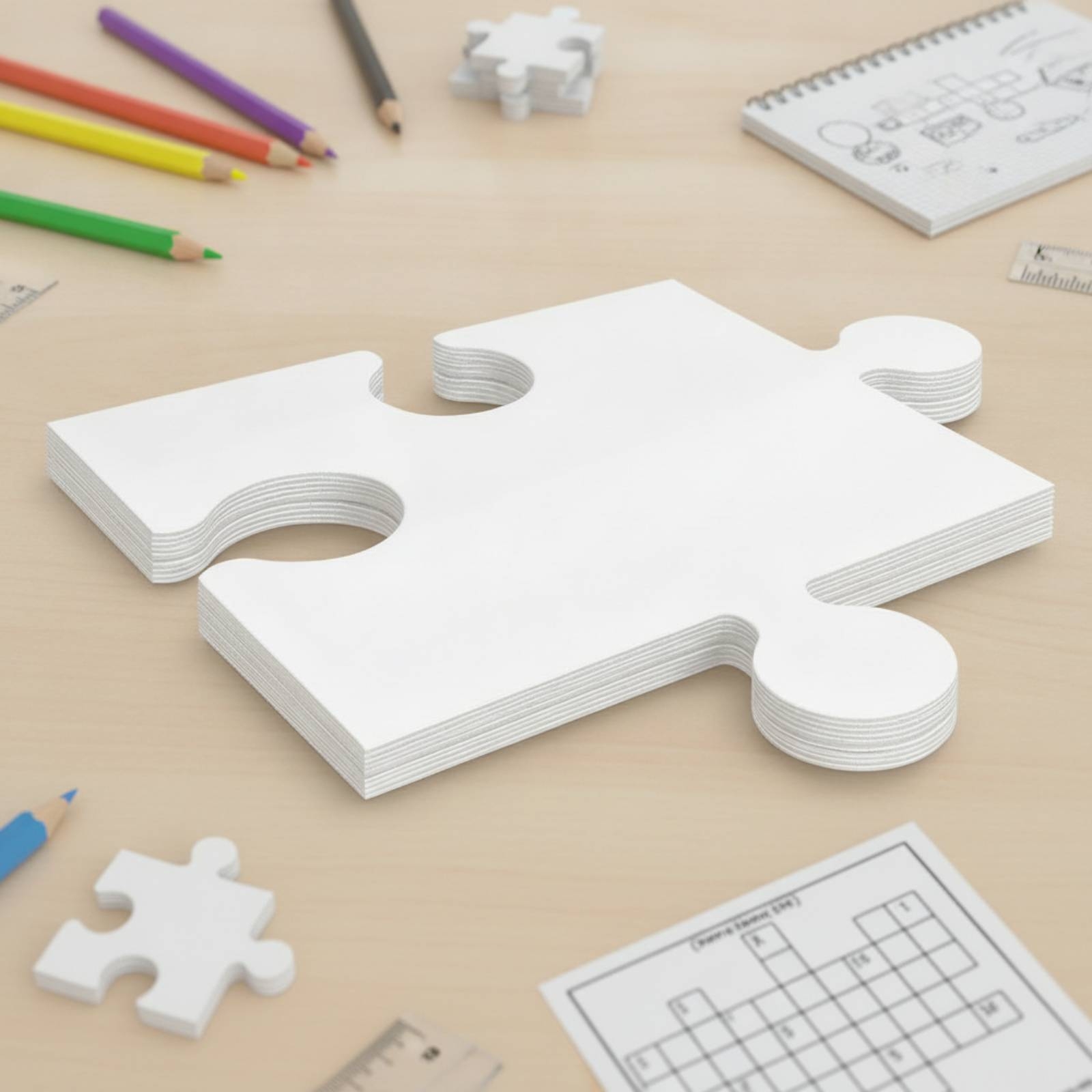 24 Potong Puzzle Karton Kosong - Art Craft Cardboard ulasan dan harga