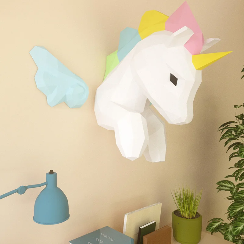 Dekorasi dinding hewan Unicorn - Art Craft Cardboard ulasan dan harga