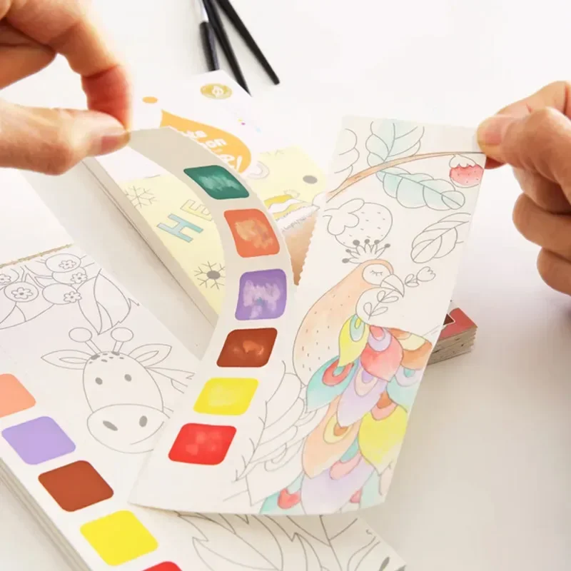 Buku Lukisan Cat Air Portabel  - Gouache Paint Set ulasan dan harga
